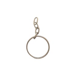Argollas para llavero con cadena